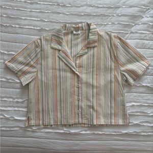 Cotton On Multicolor Striped Crop Top